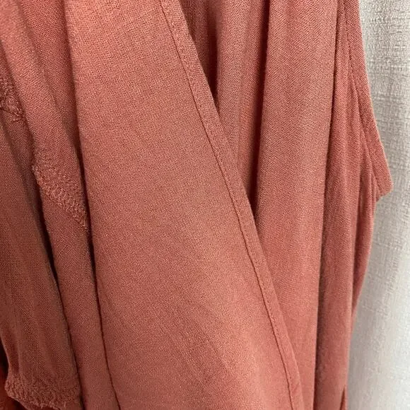 Torrid Beige Desert Sand Woven Tiered Mini Dress Sz.4 - Picture 14 of 16